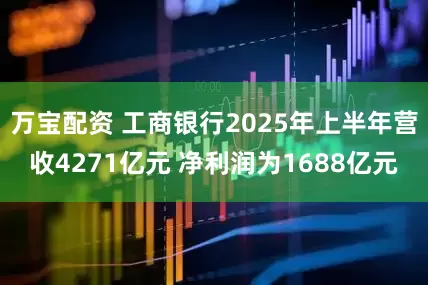 万宝配资 工商银行2025年上半年营收4271亿元 净利润为1688亿元